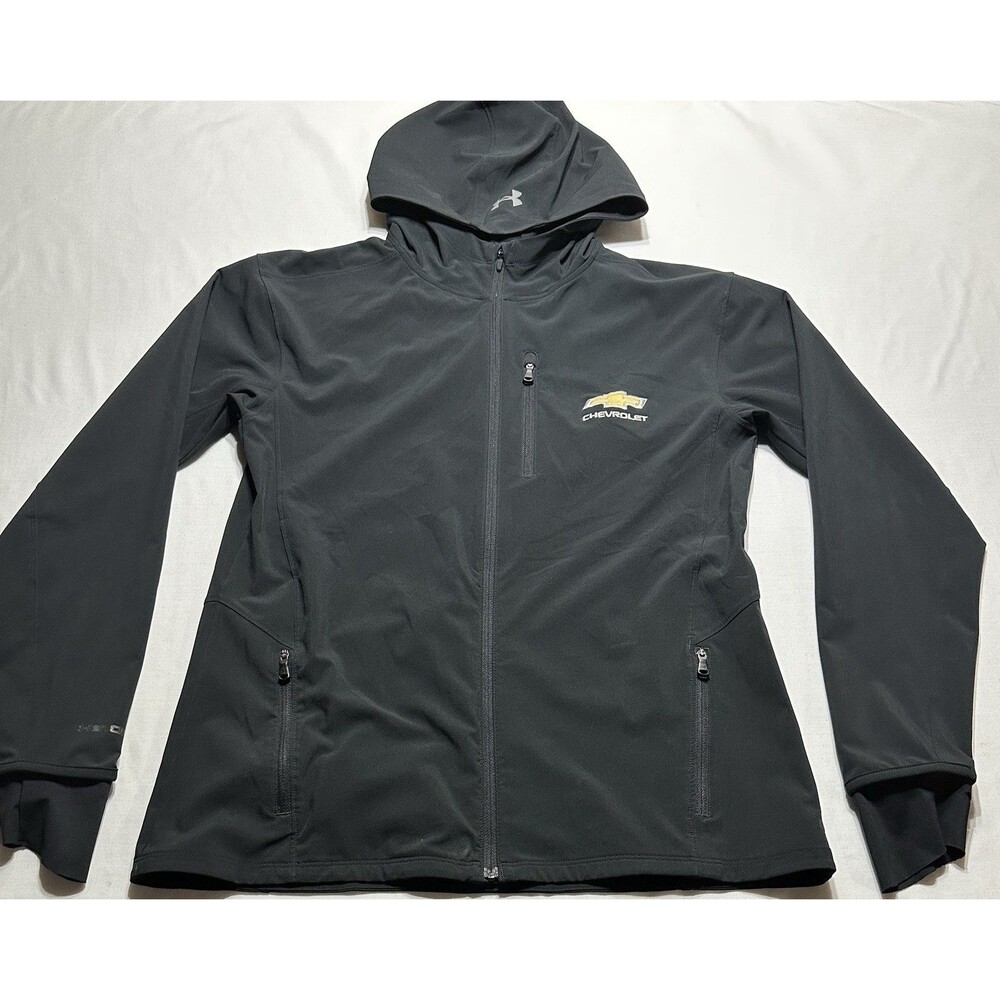 Chevy Under Armour Womens Jacket Black 1308929 Windbreaker Chevrolet *READ